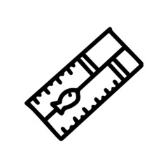 fisherman ruler line vector doodle simple icon