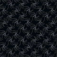 abstract seamless wavy line pattern black background 