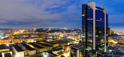 Modern architectural center, full of state-of-the-art buildings in the architectural field, with...
