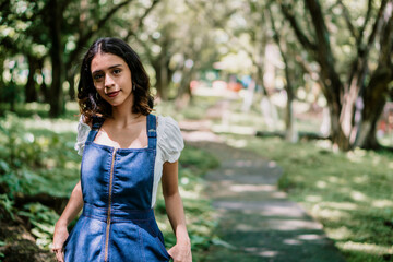 Fototapeta premium woman in a park