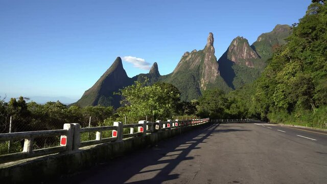 Exotic Mountains. Wonderful Mountains. Mountain of the Finger of God, the city of Teresopolis, State of Rio de Janeiro, Brazil, South America. 