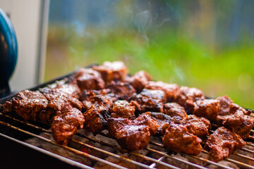 Lamb BBQ in the garden 