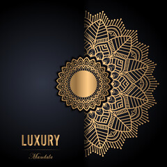 luxury ornamental gold mandala background design