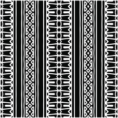Seamless ethnic pattern.Abstract Geometric Pattern generative computational art illustration.Black and 
white pattern for wallpapers and backgrounds. 