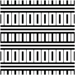 Seamless ethnic pattern.Abstract Geometric Pattern generative computational art illustration.Black and 
white pattern for wallpapers and backgrounds. 