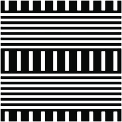 Seamless ethnic pattern.Abstract Geometric Pattern generative computational art illustration.Black and 
white pattern for wallpapers and backgrounds. 