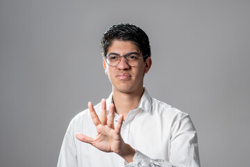 man rejecting proposal