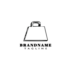 shopping logo cartoon icon template design vector illustration