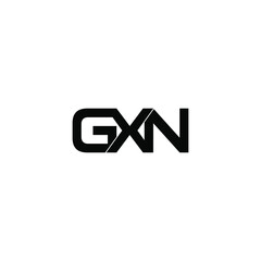 Obraz premium gxn letter initial monogram logo design