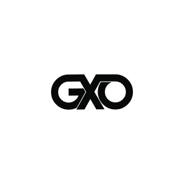 gxo letter initial monogram logo design