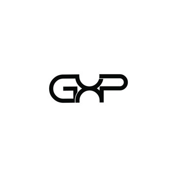 gxp letter initial monogram logo design