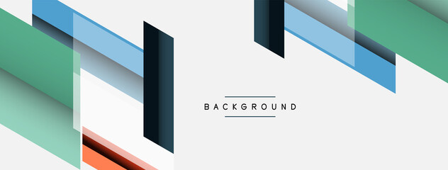 Vector background. Abstract overlapping color lines design with shadow effects. Illustration for wallpaper banner background or landing page