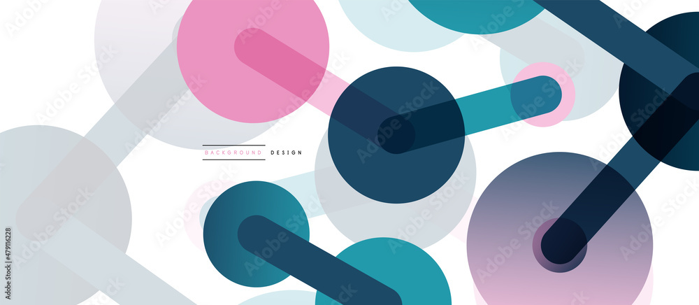 Aufkleber network concept abstract background. dots connection. big data idea. business template for wallpaper