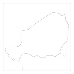 ニジェールの地図です。
