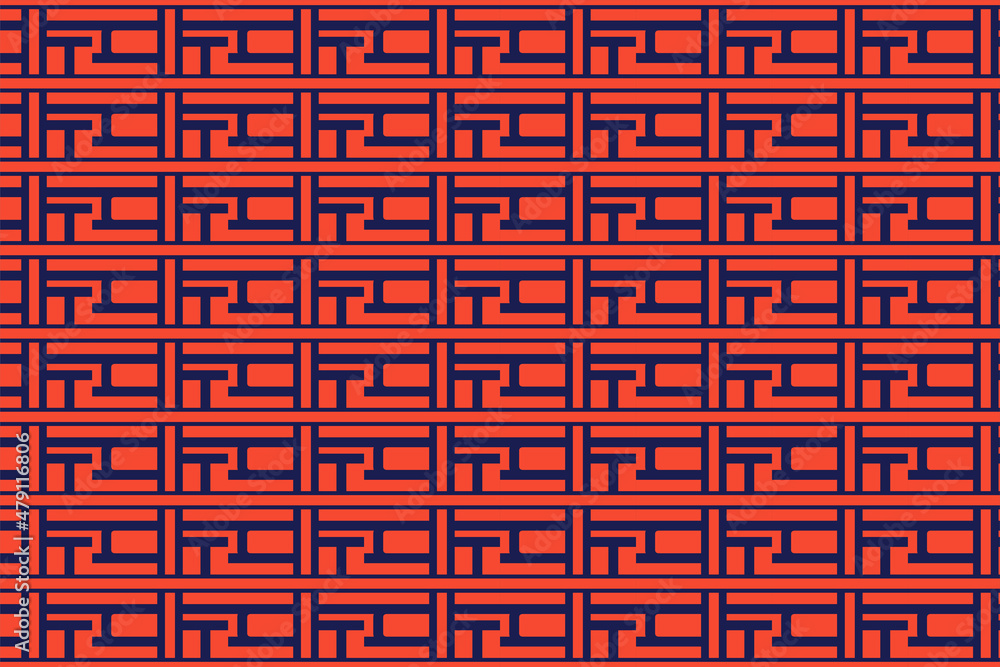 Poster abstract seamless geometric pattern template design. any variation rectangle shapes. vector illustra