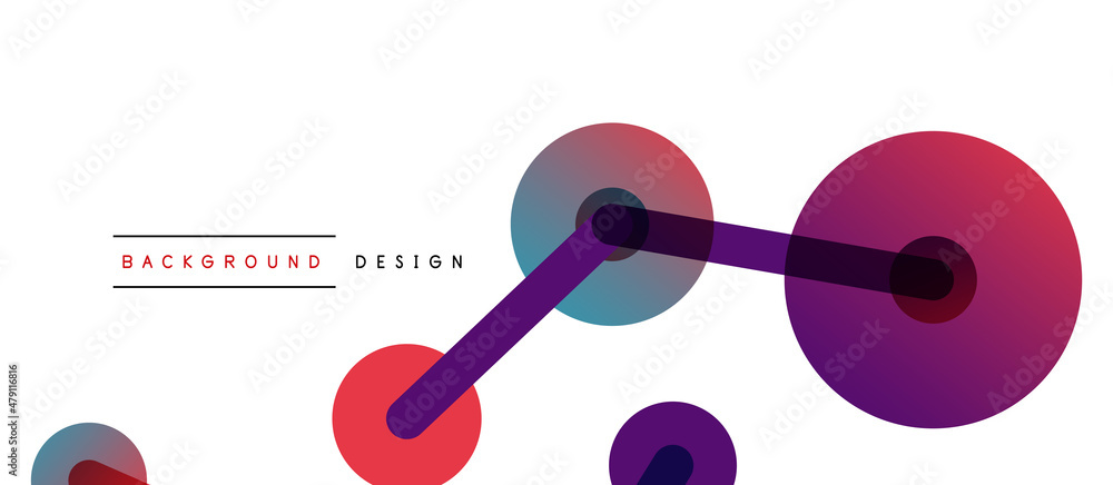 Poster network concept abstract background. dots connection. big data idea. business template for wallpaper