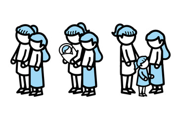 LGBT　家族　　シンプル　カップル　レズビアン