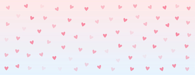 valentines day hearts pattern banner design