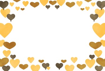 ハートのフレーム イラスト素材 バレンタイン