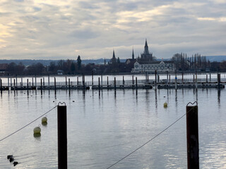 Bodensee bei Konstanz im Winter