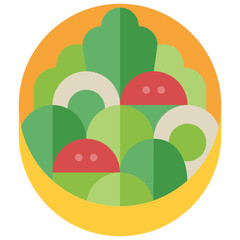 salad flat icon