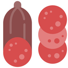 salami flat icon