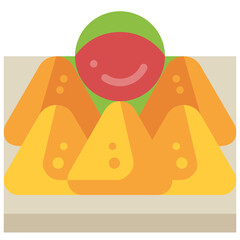 samosa flat icon