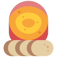 Fototapeta premium soup flat icon