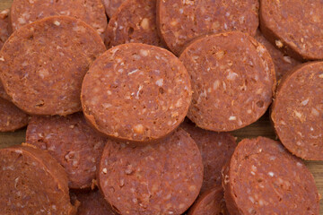 sausages made of sliced veal.