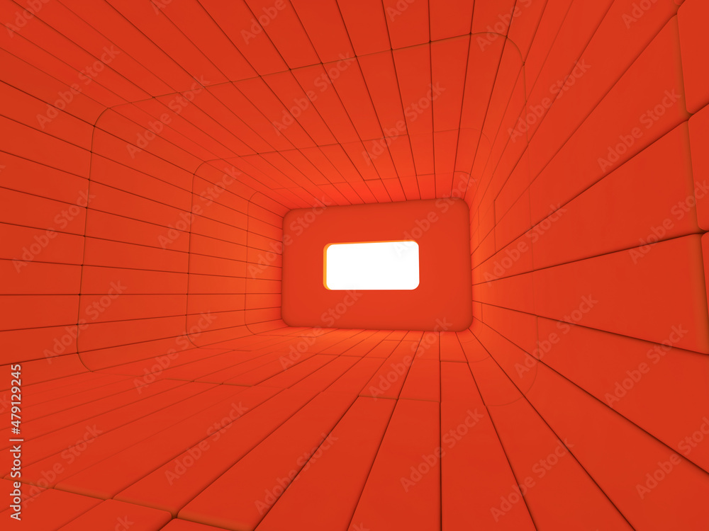 Poster abstract modern architecture background, empty open space. 3d