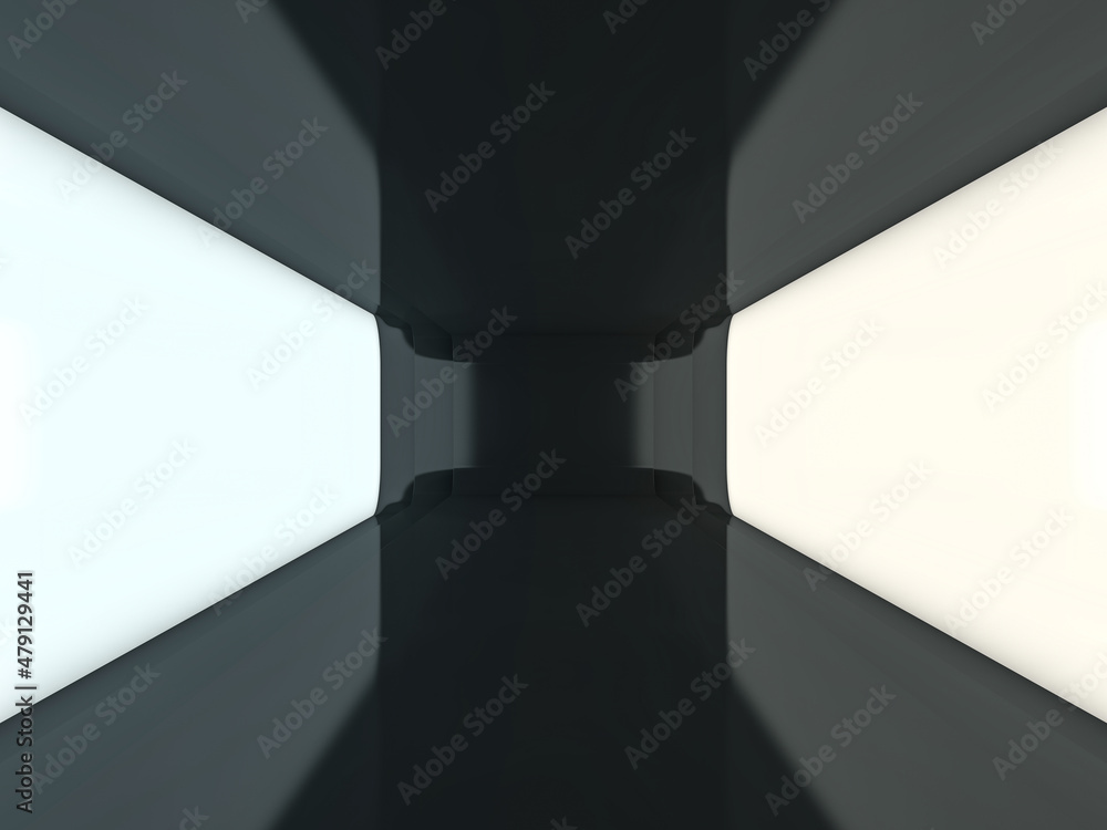 Poster abstract modern architecture background, empty open space. 3d