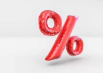 Seasonal sales background with percent discount pattern. 3D