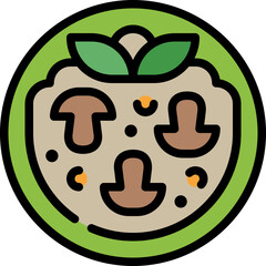 risotto filled outline icon