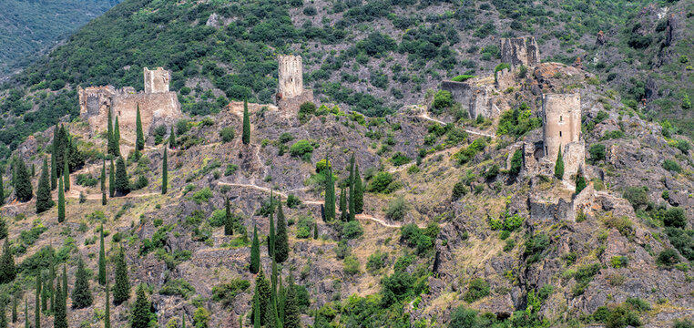the Cathar castles of Lastours