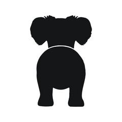 chiweenie long haired pet dog species silhouette