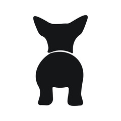 cute Chihuahua dog species silhouette