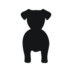jack russel pet dog species silhouette