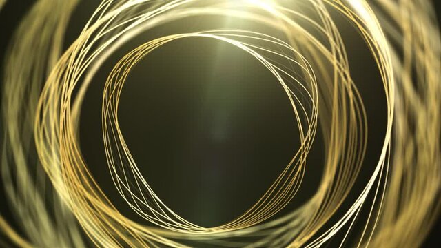 abstract background with gold rings
