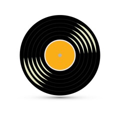 Vector of a vinyl record album