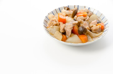 鶏肉と根菜の煮物