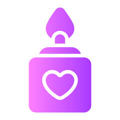 candle gradient icon