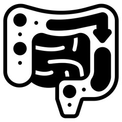 diarrhea glyph icon