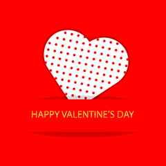 valentine card with heart