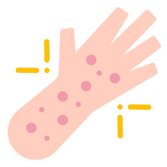 urticaria flat icon