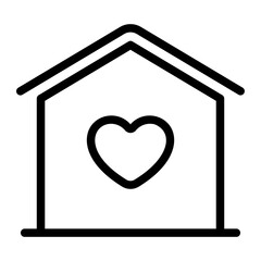 home sweet home line icon