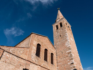 Campanile or Belfry of Sant’Eufemia Basilica minor Church in Grado, Italy