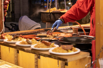 Street food in the market
