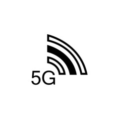 5G Icon vector flat design