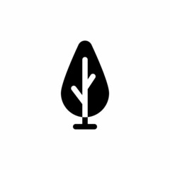 Tree vector icon, tree silhouette design