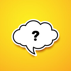 Did you know cloud speech bubble illustration